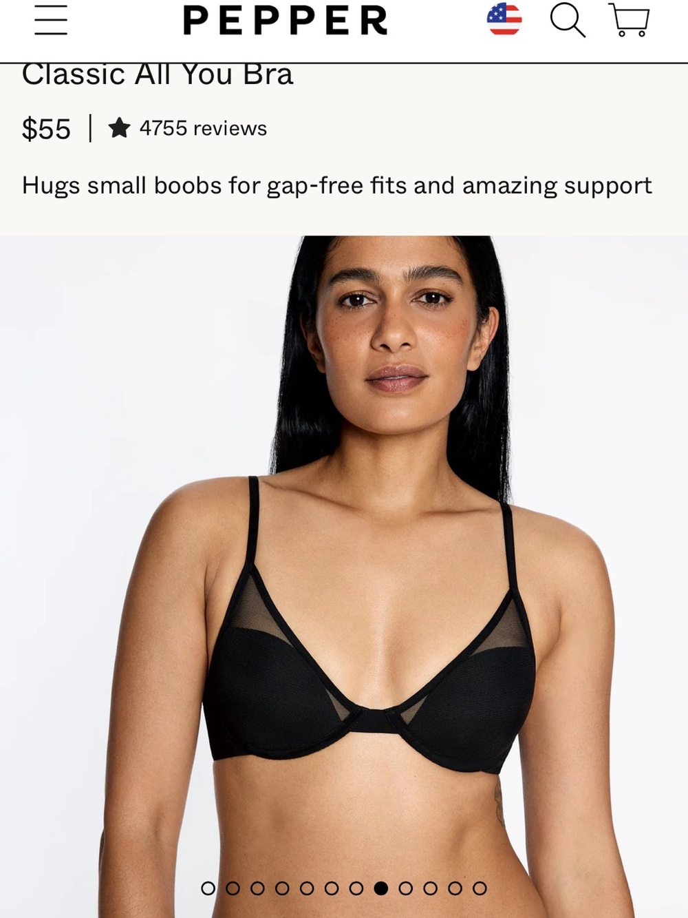 Pepper Classic All You Bra 36A